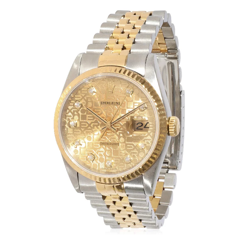 Watches with Gold Plated Cases for a Luxurious LookRolex Datejust 16233 Mens Watch in 18kt Stainless Steel/Yellow Gold