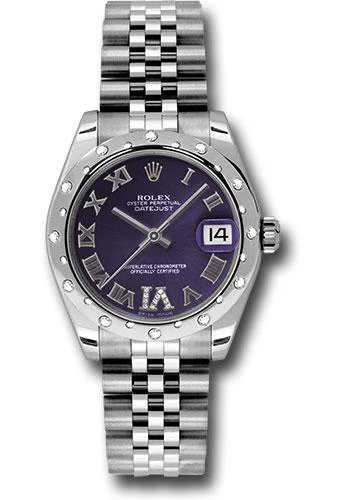 Budget-Friendly Quartz Watches for StudentsRolex Steel and White Gold Datejust 31 Watch - 24 Diamond Bezel - Purple Diamond Roman Vi Roman Dial - Jubilee Bracelet - 178344 pudrj