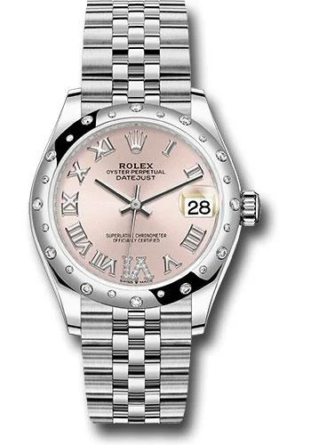 Watches with Two-Tone Cases for a Stylish AppearanceRolex Steel and White Gold Datejust 31 Watch - Domed 24 Diamond Bezel - Pink Roman Diamond 6 Dial - Jubilee Bracelet - 2020 Release - 278344RBR pdr6j