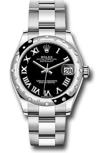 Skeleton Dial Mechanical Watches for Mechanics FansRolex Steel and White Gold Datejust 31 Watch - Domed 24 Diamond Bezel - Black Roman Dial - Oyster Bracelet - 2020 Release - 278344RBR bkro