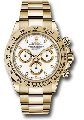 Watches with Heart Rate and Blood Pressure MonitorRolex Yellow Gold Cosmograph Daytona 40 Watch - White Index Dial - 116508 wi