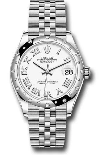 Traveler’s Watches with World Time FunctionRolex Steel and White Gold Datejust 31 Watch - Domed 24 Diamond Bezel - White Roman Dial - Jubilee Bracelet - 2020 Release - 278344RBR wrj