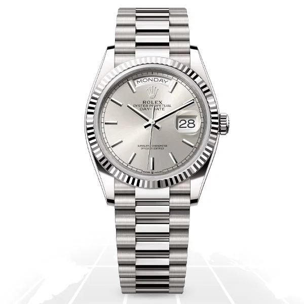 Ceramic Cased Watches with Mother-of-Pearl DialsRolex	Day-Date 36 128239