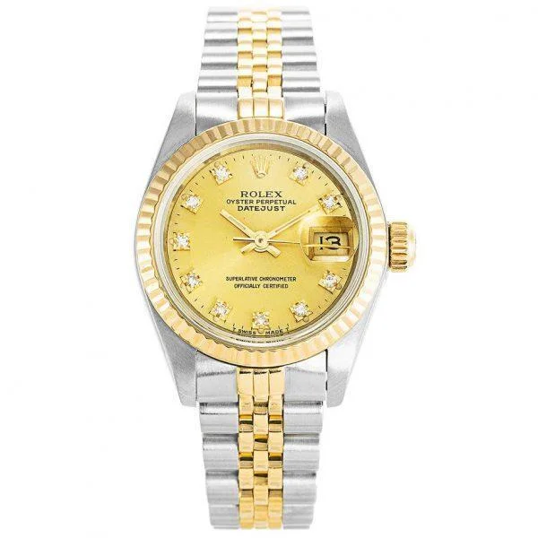 Minimalist Analog Watches for Everyday WearReplica Rolex Datejust Gold and Diamonds Ladies 69173