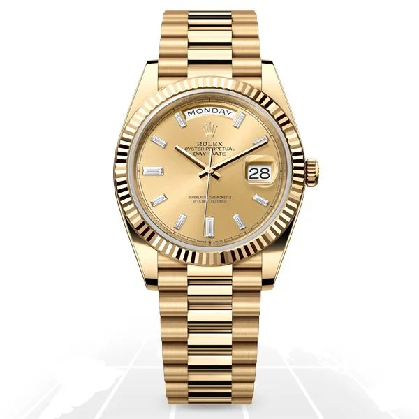 Watches with Backlight for Low-Light ConditionsRolex	Day-Date 40	228238