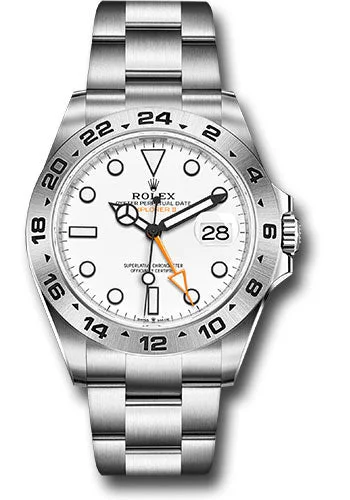 Classic Style Watches for Timeless AppealRolex Oyster Perpetual Explorer II Watch - Oystersteel - White Dial - Oyster Bracelet - 2021 Release - 226570 w