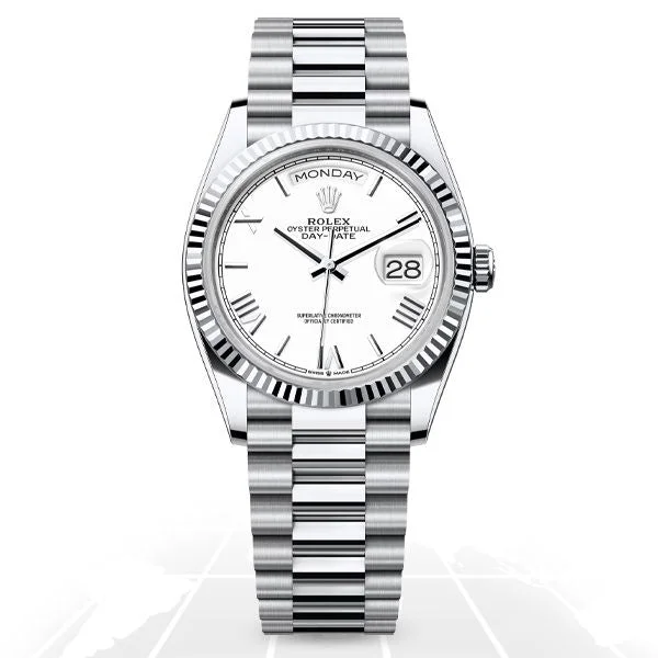 Men’s Dress Watches with Slim ProfilesRolex	Day-Date 36 128236