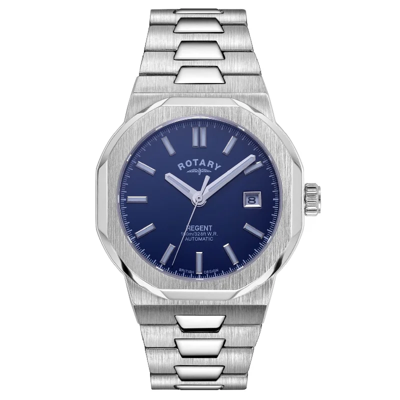 Stainless Steel Mesh Strap Watches for a Sleek LookRotary Regent Men's Blue Watch GB05410/05