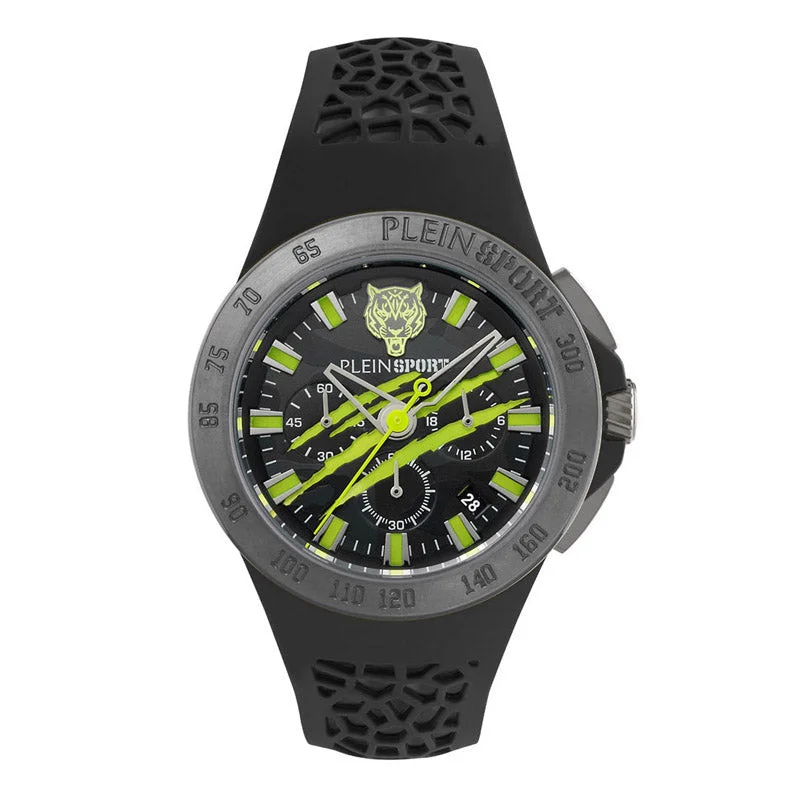 Watches with Braided Straps for a Handmade TouchPlein Sport Thunderstorm Chrono Men's  Black Watch PSABA0623