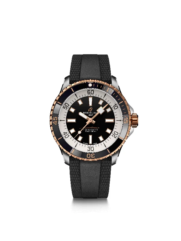 Watches with Embossed Dials for a Textured LookBreitling Superocean Automatic 42 Steel/Gold U17375211B1S1