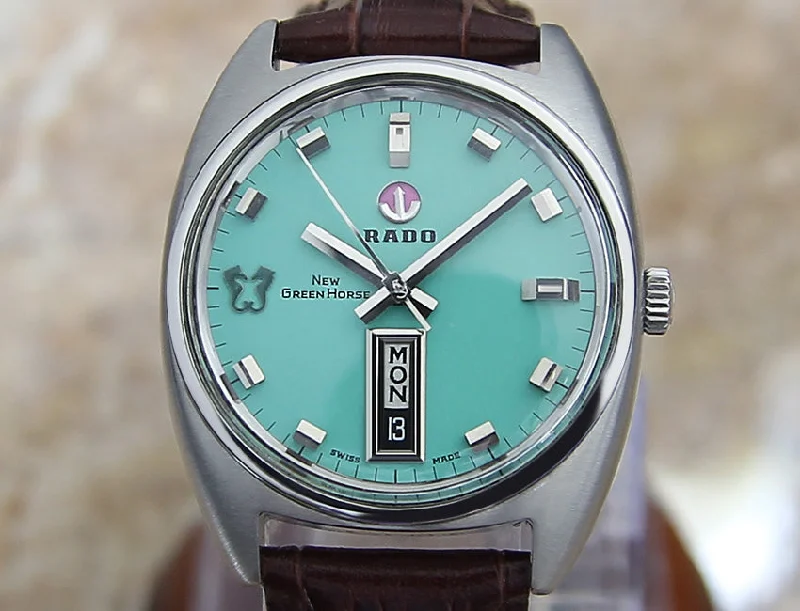 Chronograph Watches for Sports EnthusiastsRado 1960s New Green Horse Rare Automatic Swiss Watch