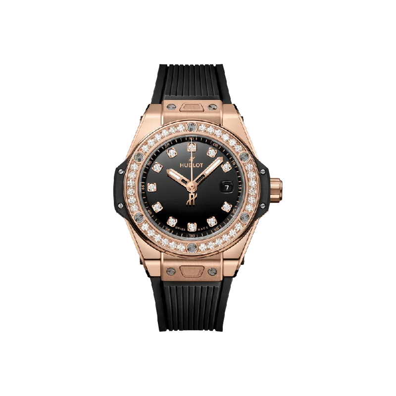 Watches with Stainless Steel PVD Coating for Scratch ResistanceBig Bang One Click King Gold Diamonds