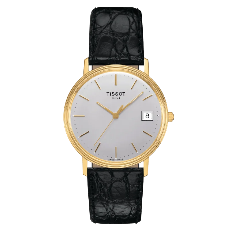 Watches with Gold Plated Cases for a Luxurious LookTissot Goldrun Hesalite 18K Gold T71.3.401.31