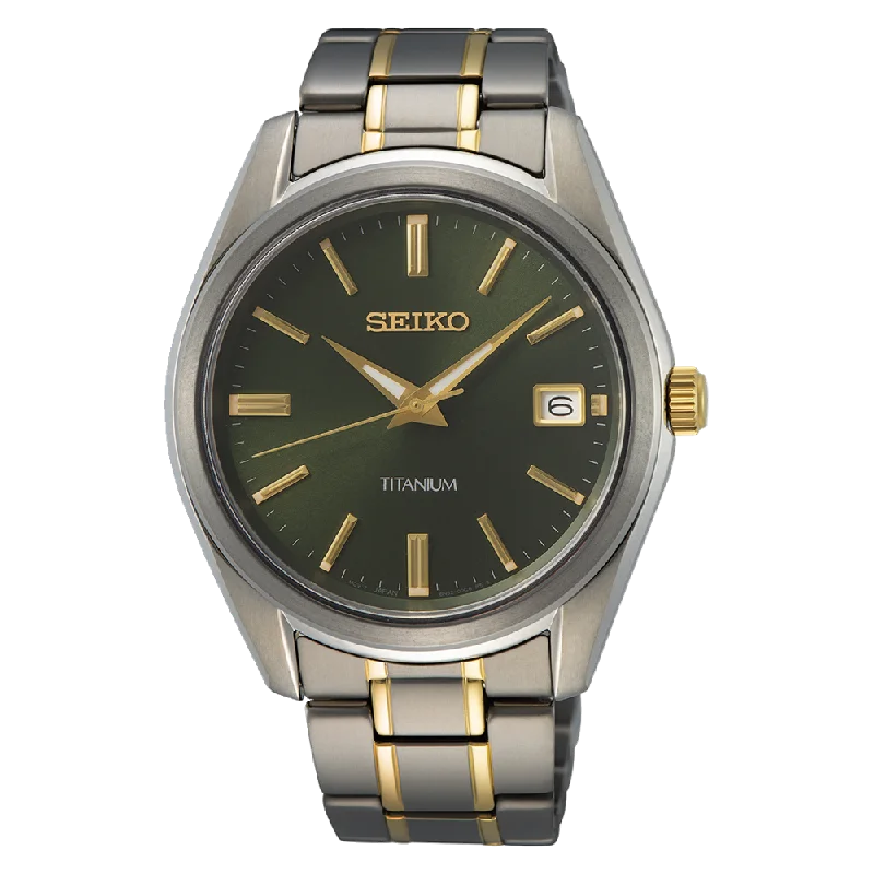 Watches with Rose Gold Plated Cases for a Feminine TouchSeiko Essentials Green Men's Watch SUR377