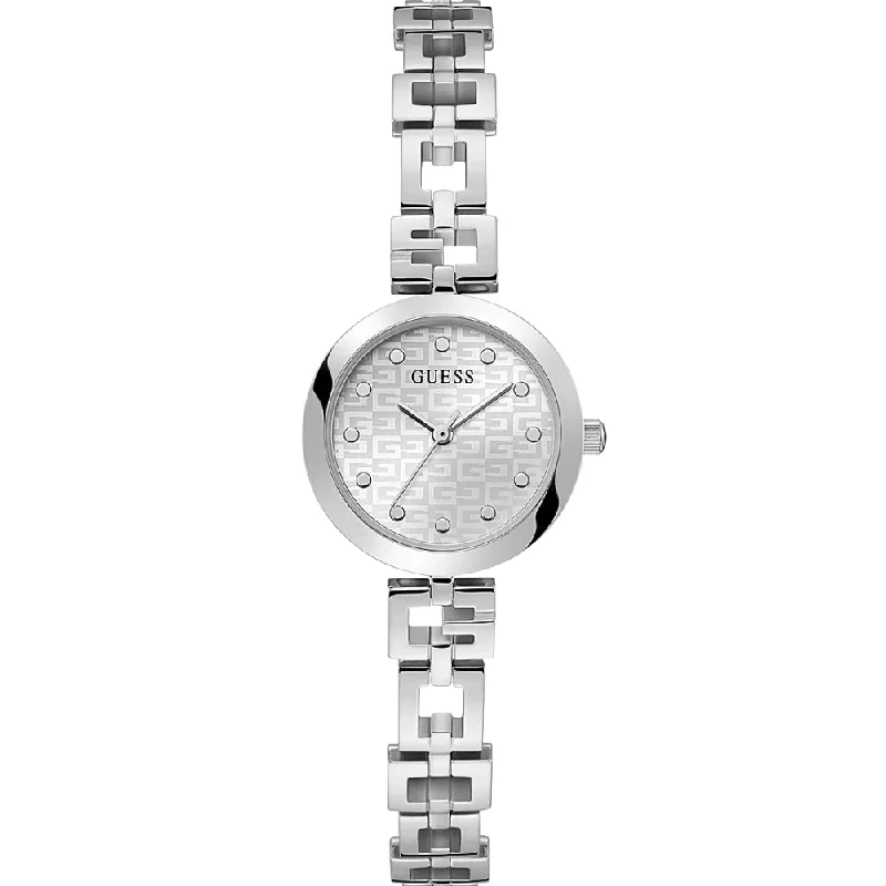 Watches with Backlight for Low-Light ConditionsGuess Lady G Ladies Silver Watch GW0549L1