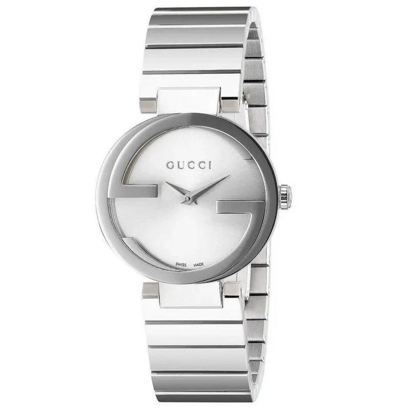 Square Dial Watches with Modern DesignGucci Watch Interlocking G Ladies 37mm Silver YA133308