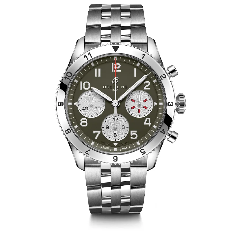 Designer Brand Watches with Unique Dial PatternsClassic AVI Chronograph 42 Curtiss Warhawk A233802A1L1A1