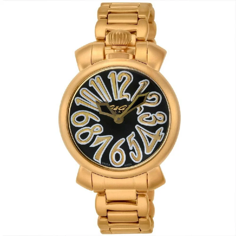 Budget-Friendly Quartz Watches for StudentsGaGà Milano Watch Manuale Ladies 35mm Yellow Gold Black 6023.02