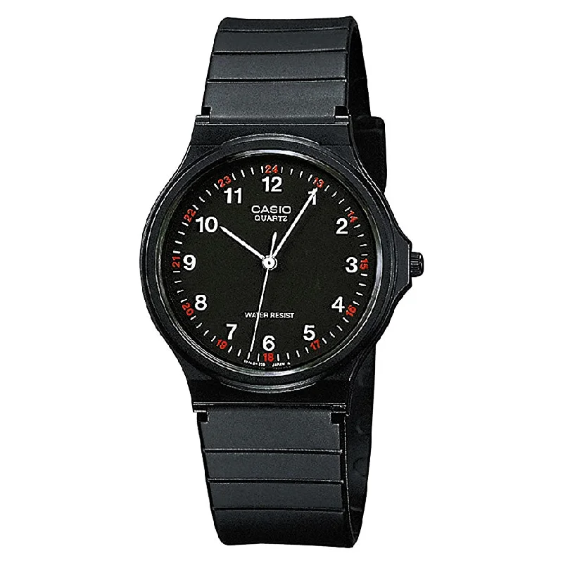 Watches with Two-Tone Cases for a Stylish AppearanceCasio Watch Collection Black MQ-24-1BLDF