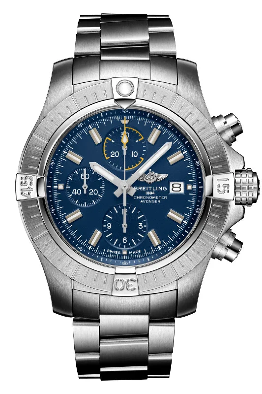 Stainless Steel Dress Watches for BusinessmenBreitling Avenger Chronograph 45 A13317101C1A1