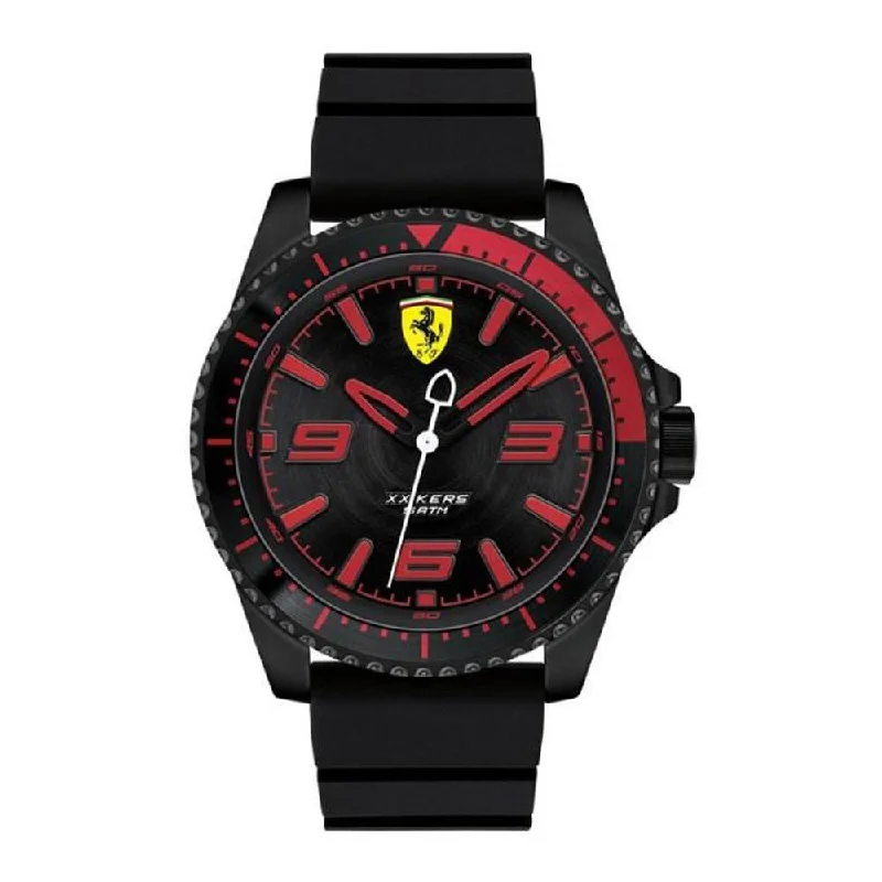 Leather Cuff Watches for a Bohemian LookScuderia Ferrari Watch XX Kers Black FE-083-0465