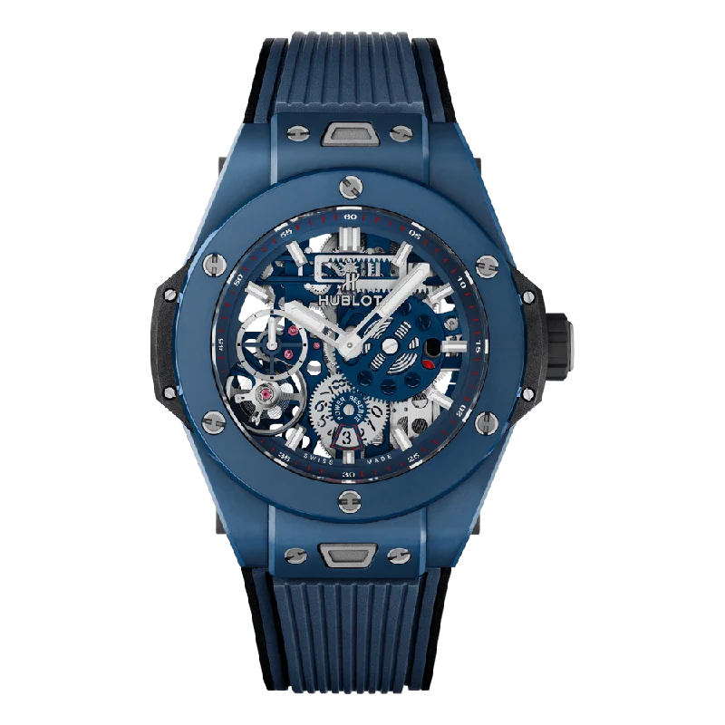 Mechanical Watches with Hand-Winding MechanismBig Bang MECA-10 Ceramic Blue