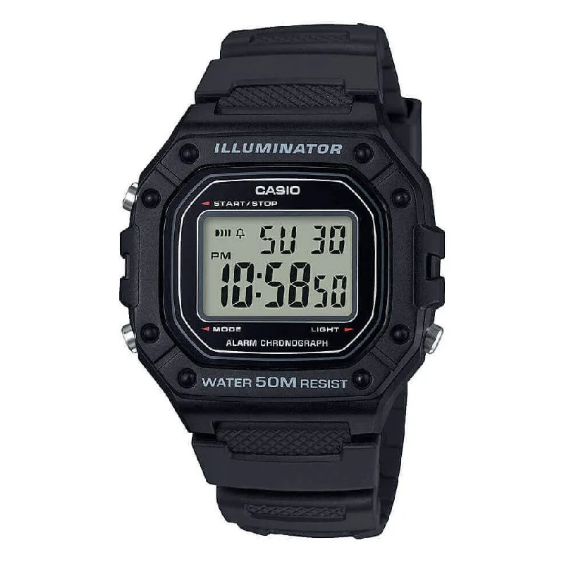 Stainless Steel Mesh Strap Watches for a Sleek LookCasio Watch Chronograph Digital Black W-218H-1AVDF