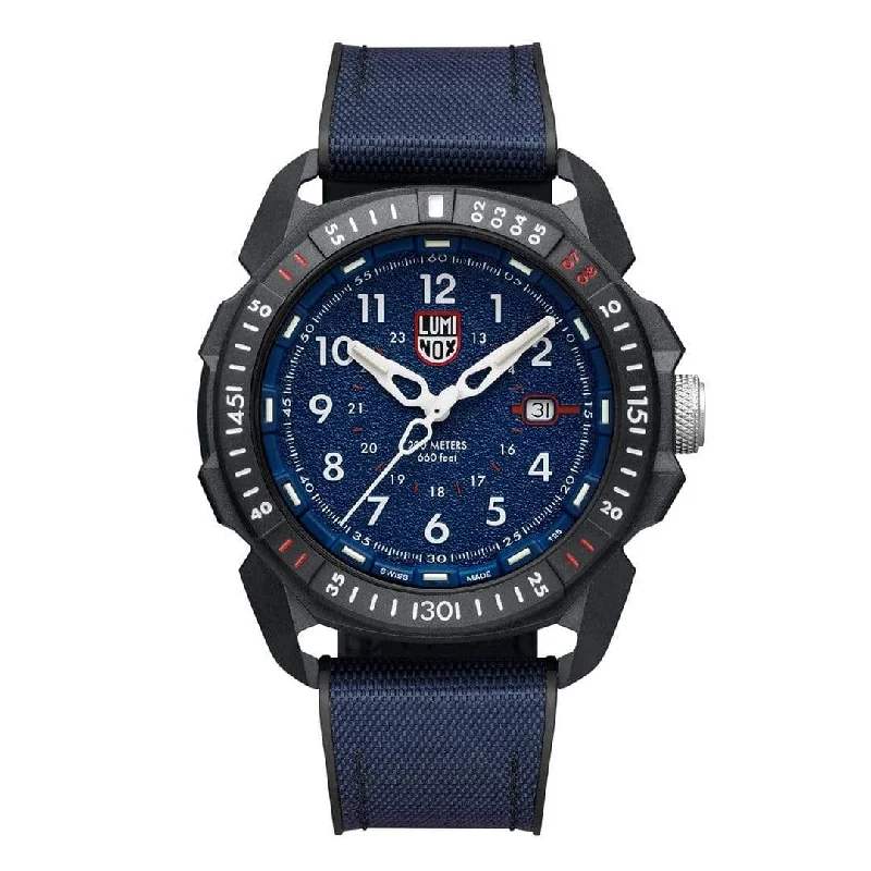 Skeleton Dial Mechanical Watches for Mechanics FansLuminox Men's Watch ICE-SAR Arctic Navy Blue XL.1003.ICE