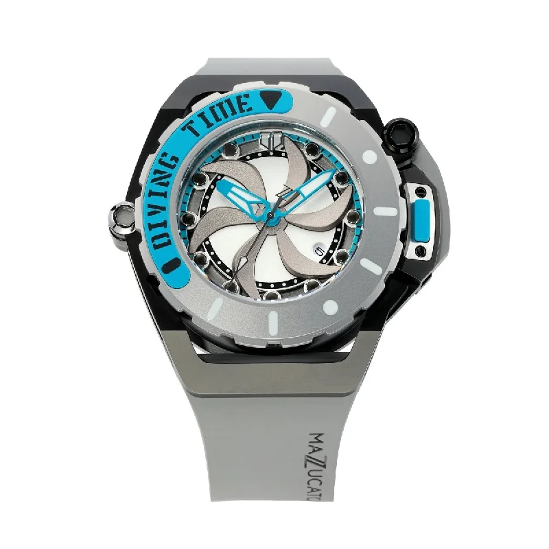 Watches with Two-Tone Cases for a Stylish AppearanceMazzucato Automatic Reversible Watch Scuba Blue Grey