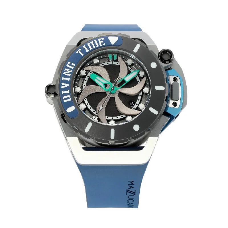 Casual Watches for Weekend OutingsMazzucato Automatic reversible Watch Scuba Blue Green