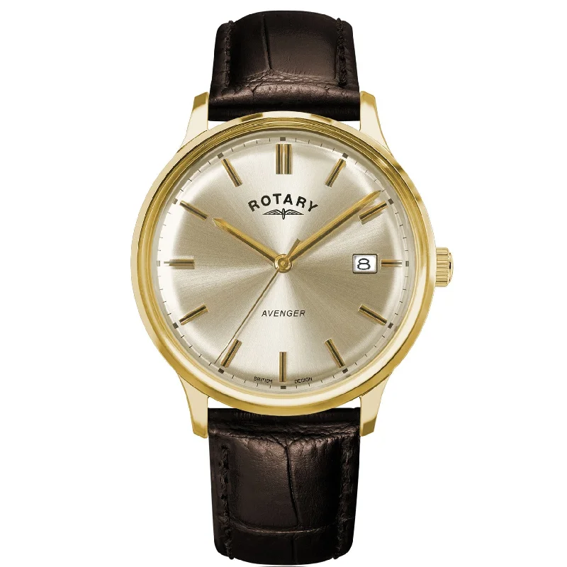 Retro-Inspired Quartz Watches for Retro LoversRotary Avenger Men's Gold Watch GS05403/03