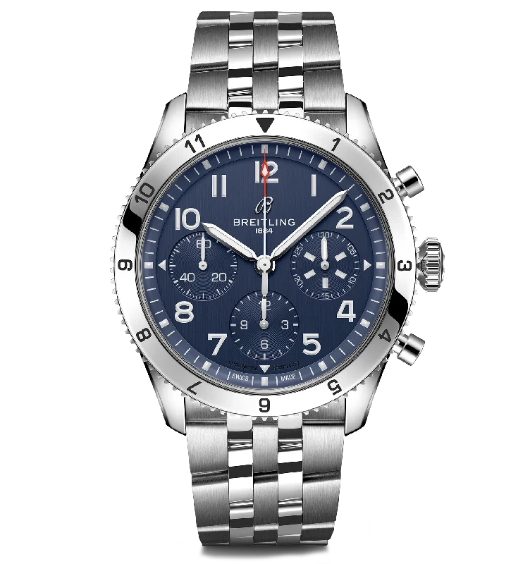 Watches with Gold Plated Cases for a Luxurious LookBreitling Classic AVI Chronograph 42 Tribute to Vought F4U Corsair Watch with Blue Dial