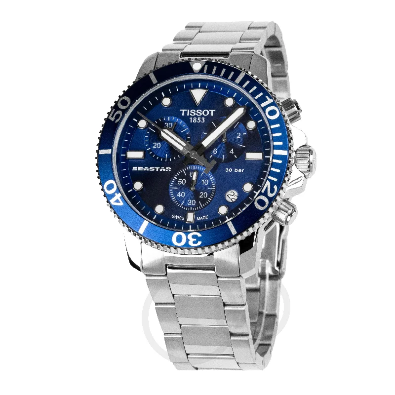 Limited Edition Watches for Exclusive CollectorsTissot Seastar 1000 Chronograph Men's Blue Watch T1204171104100