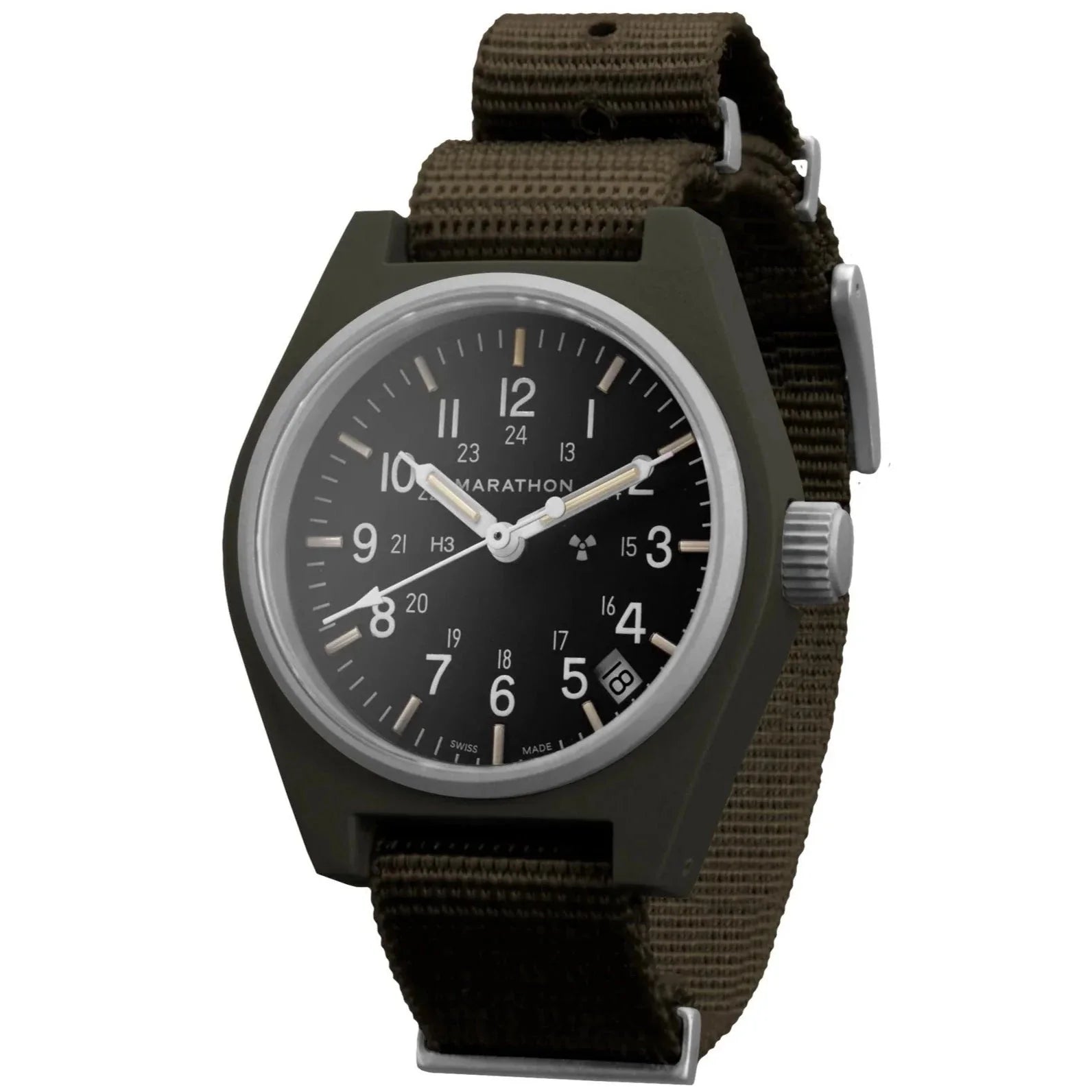 Limited Edition Watches for Exclusive CollectorsMarathon General Purpose Quartz with Date (GPQ) - 34mm No Government Markings Sage Green WW194015-SG-NGM