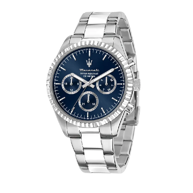 Men’s Watches with Date Display WindowMaserati Men's Competizione  Blue Watch R8853100022