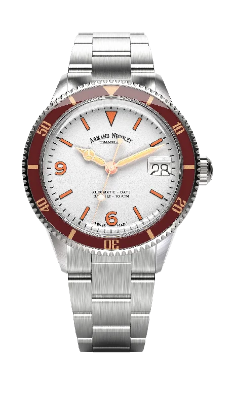 Watches with Two-Tone Cases for a Stylish AppearanceArmand Nicolet Men's Watch VS1 Date 38mm Silver A500AXAA-AS-BMA500A