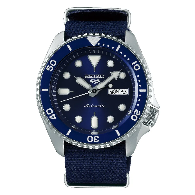 Watches with Temperature SensorSeiko Men's Blue 5 Sports Watch SRPD51K2