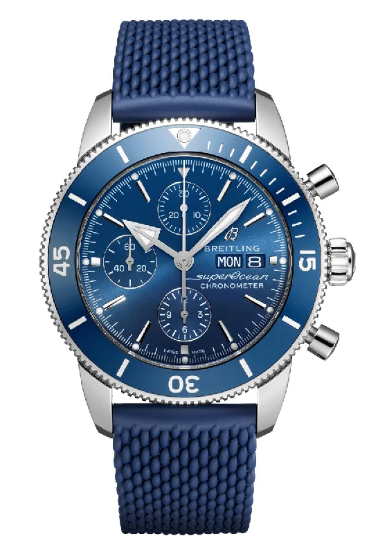 Watches with Baton-Style Hands for a Classic LookBreitling Superocean Heritage Chronograph 44 A13313161C1S1