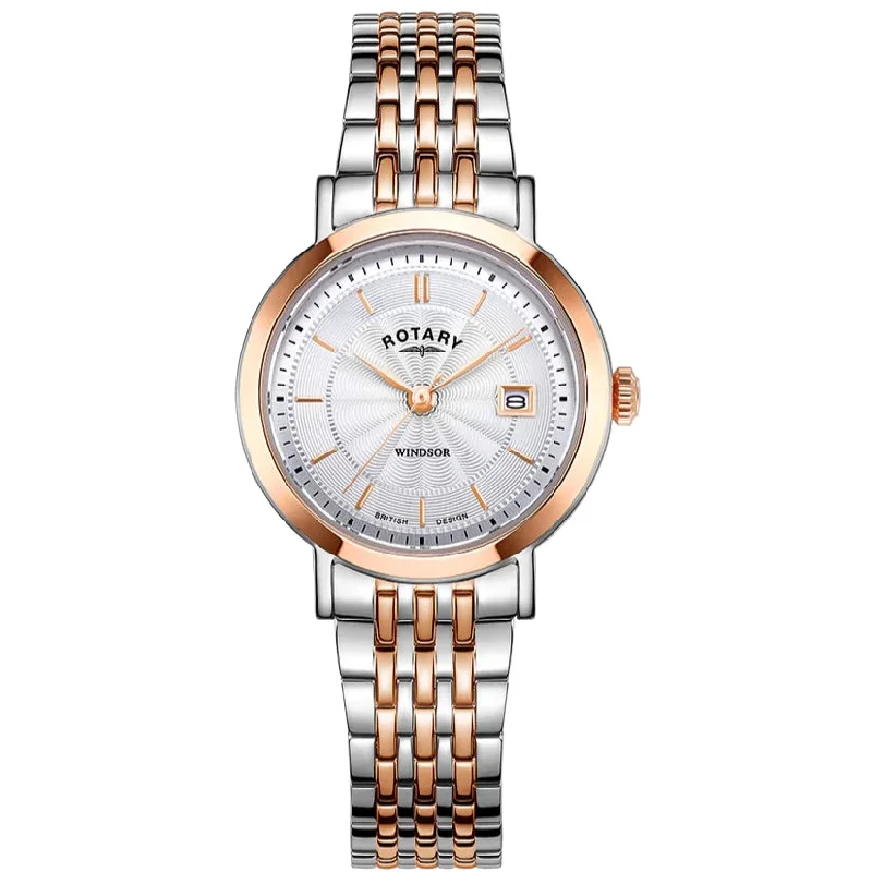 Watches with Glossy Finish Cases for a Shiny AppealRotary Windsor Ladies Tow-Tone Watch LB05422/70