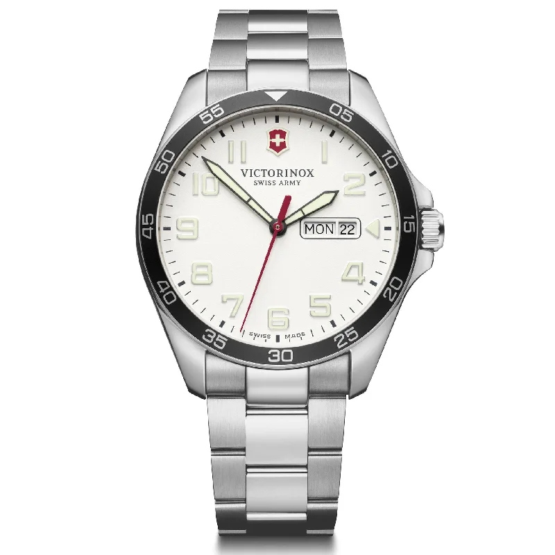 Solar-Powered Watches for Eco-Conscious UsersVictorinox FieldForce Men's Silver Watch 241850