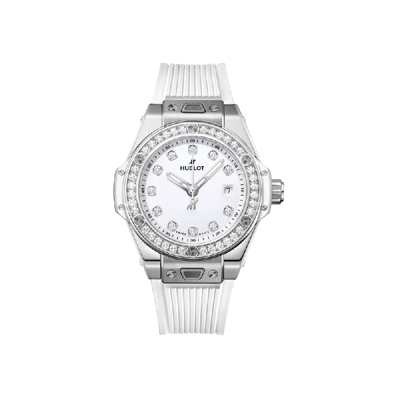 Diamond-Encrusted Luxury Watches for Special OccasionsBig Bang One Click Steel White Diamonds