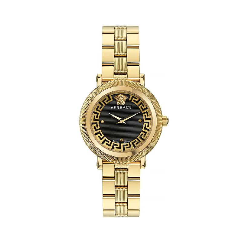 Women’s Watches with Swarovski CrystalsVersace Greca Flourish Ladies Gold Watch VE7F00623