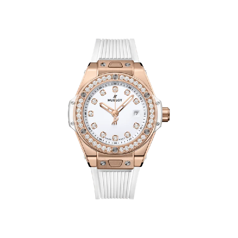 Watches with Matte Finish Cases for a Sophisticated LookBig Bang One Click King Gold White Diamonds