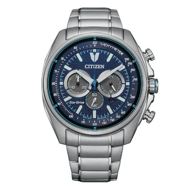 Outdoor Adventure Watches with CompassCitizen Men's Watch Eco-Drive Active Chrono Blue CA4560-81L