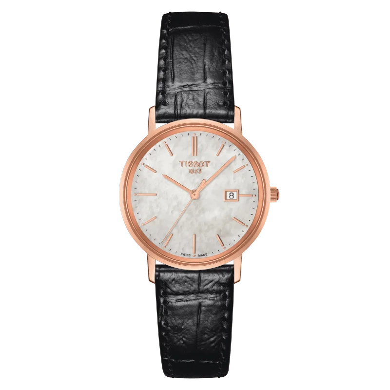 Hybrid Smartwatches with Traditional Watch AestheticsTissot Goldrun Lady 18K Gold T922.210.76.111.00