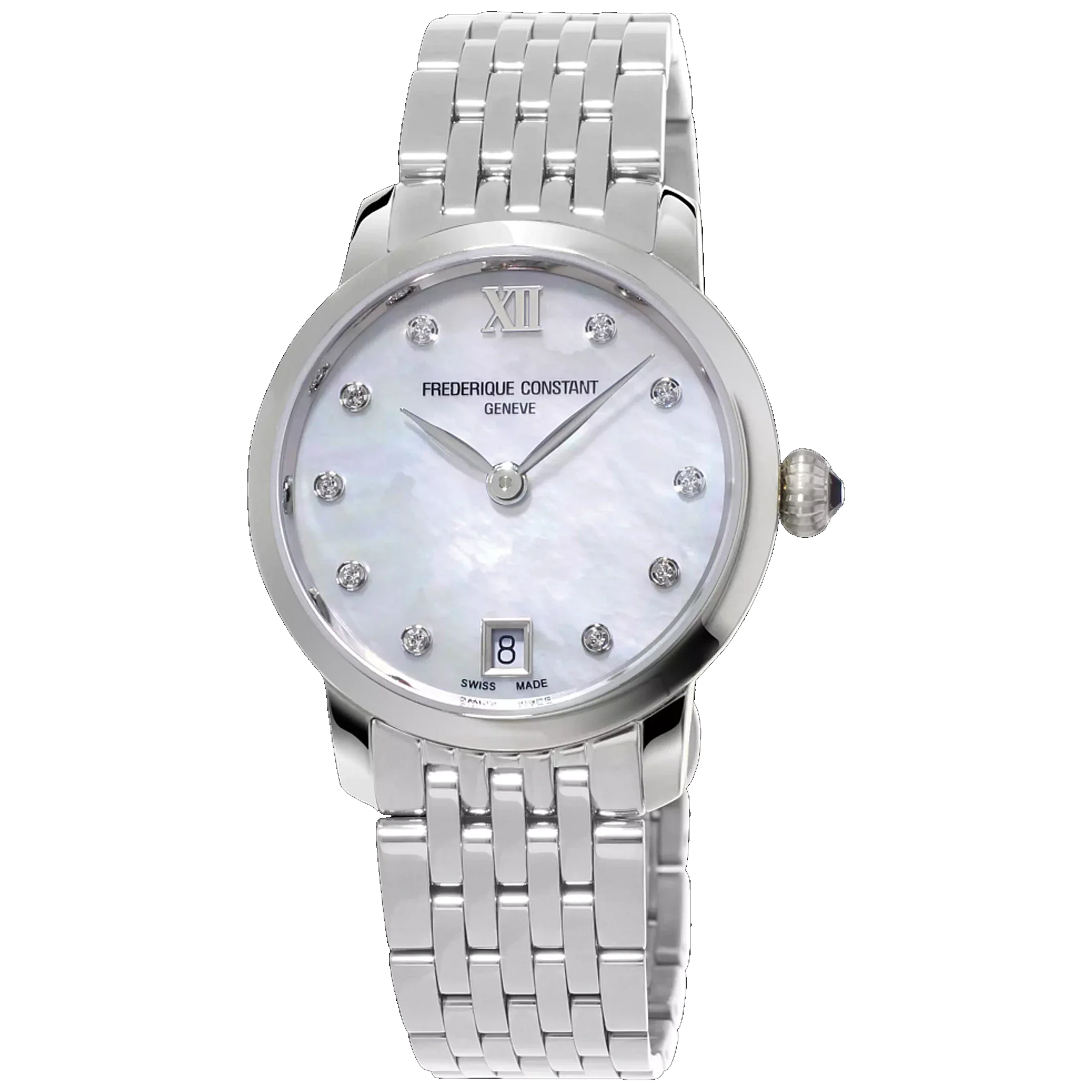 Casual Watches for Weekend OutingsFrederique Constant Slimline Ladies Silver Watch FC-220MPWD1S26B