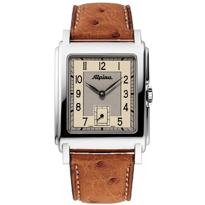 Wristwatches with Second Time Zone FeatureAlpina Heritage Caree Automatic Men's Brown Watch AL-530SAC3C6