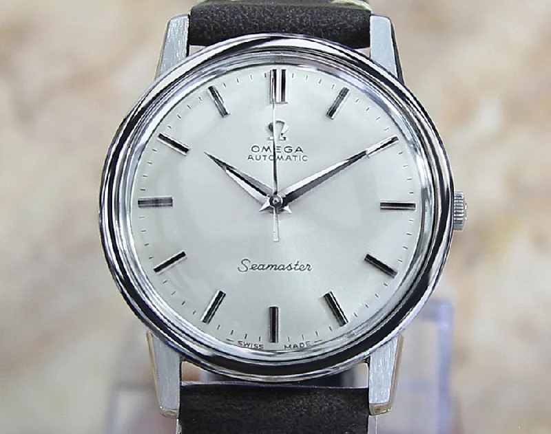 Watches with Baton-Style Hands for a Classic LookOmega Seamaster Cal 552 Rare Men's Swiss 1966 Auto Watch