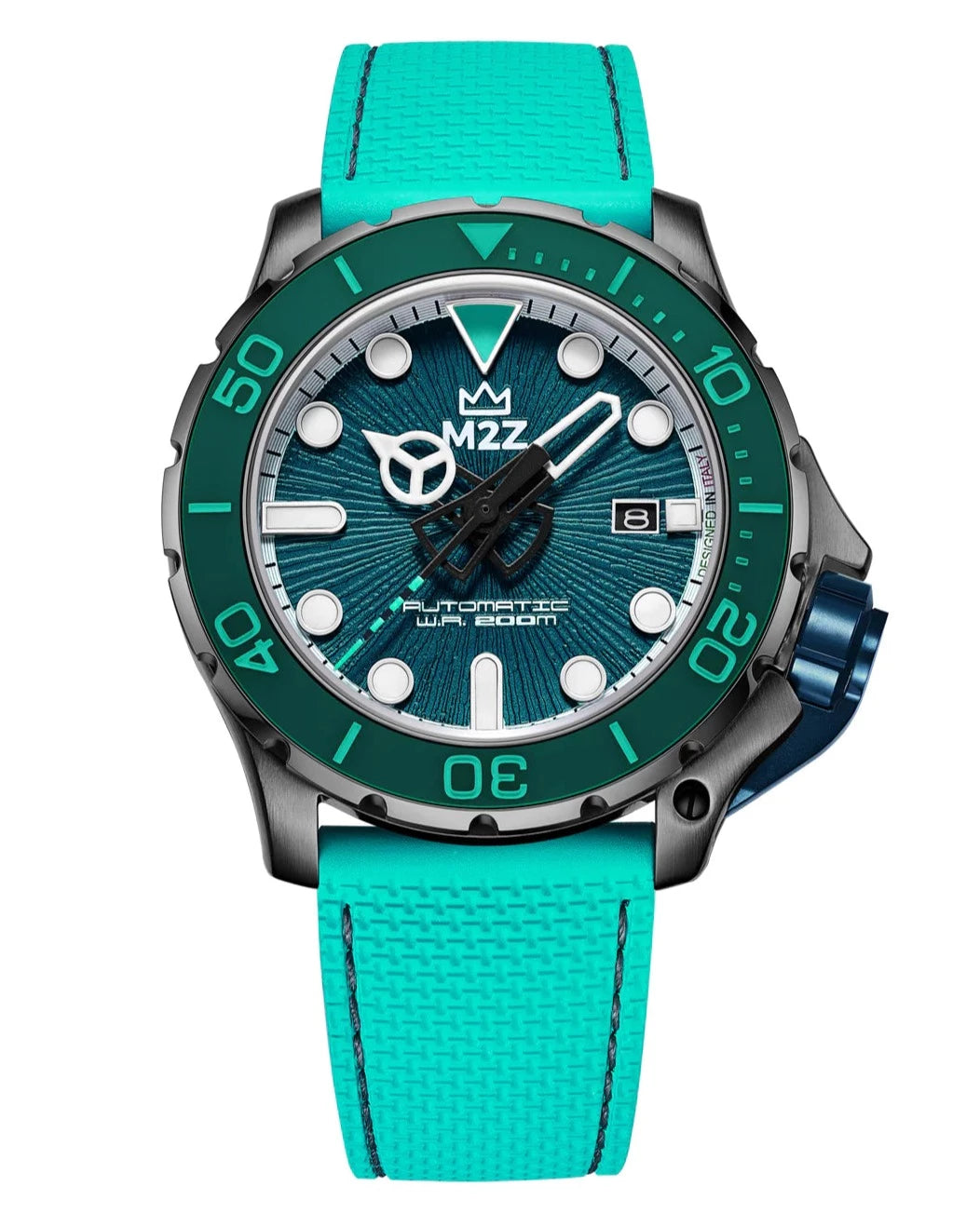 Retro-Inspired Quartz Watches for Retro LoversM2Z Men's Watch Diver 200 Teal 200-011