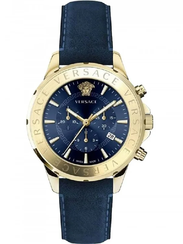 Dressy Watches for Evening EventsVersace Men's Watch Chrono Signature Blue VEV601423